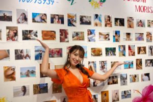 森咲智美／写真展開催記者会見にて（2020年2月21日）